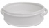 260112 - TIGELA BRANCA OVAL COM ALÇA CERÂMICA 41X30X13CM
