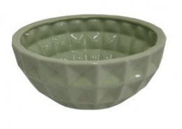 260103- TIGELA VERDE X CERÂMICA 26X13CM