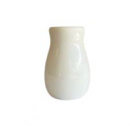 120108 - VASO BRANCO PORCELANA GORDINHO 06X12CM 