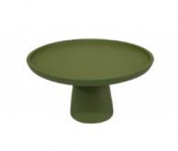 130909 - SUPORTE DE CERÂMICA VERDE FOLHA M 25X14CM