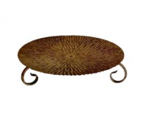 130816 - SUPORTE DE FERRO ENVELHECIDO 30X08CM