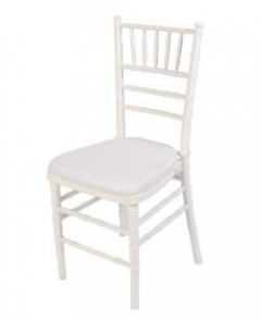 310108 - CADEIRA TIFFANY BRANCA S/ ALMOFADA 40X40X91CM 