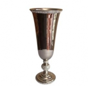 121101 - VASO PRATA STRASS 18X46CM 