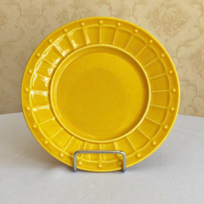  CANCELADO 270404 - PRATO AMARELO DE SOBREMESA PORCELANA 20CM 