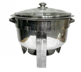 261104 - RECHAUD REDONDO INOX 7 LITROS 35X32CM