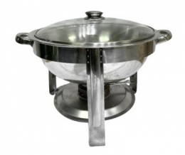 261103 - RECHAUD REDONDO INOX 4 LITROS 35X28CM