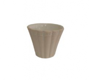 120102 - VASO BRANCO EM CERÂMICA (NÃO UTILIZAR AGUA) 08X24CM 