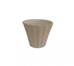 120102 - VASO BRANCO EM CERÂMICA (NÃO UTILIZAR AGUA) 08X24CM 