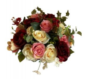 220502 - ARRANJO (CONVIDADO) FLORAL P MARSALA 30X20CM