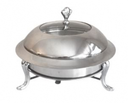 261105 - RECHAUD REDONDO MOLHO INOX 2 LITROS 30X20CM