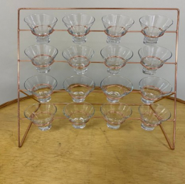 260715 - SUPORTE ROSE FINGER FOOD 46X29X44CM