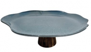 260735 -  SUPORTE QUARTZ AZUL 37X28X11CM