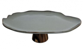 260734 -  SUPORTE QUARTZ VERDE FUME 37X28X11CM