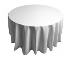 020115 -  TOALHA BRANCA 2,80MTS REDONDA RAFIA 