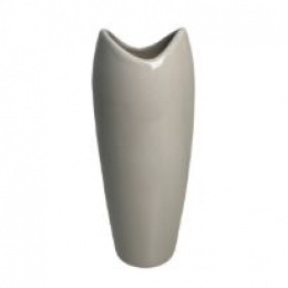 120112 - VASO FLUIDA G EM CERAMICA OFF WHITE (Ñ UTILIZAR AGUA) 05X09X19CM