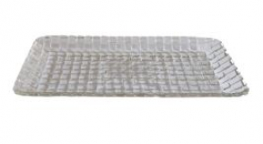 131301 - TRAVESSA DE VIDRO RETANGULAR TRESS 25X13X02CM