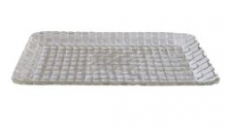131301 - TRAVESSA DE VIDRO RETANGULAR TRESS 25X13X02CM