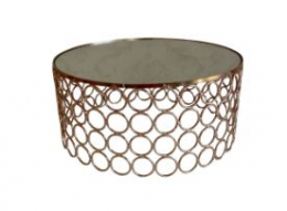 200207 - BOLEIRA DOURADA BOLINHA 29X13CM