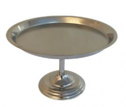 131108 - SUPORTE PRATA FERRO S/ DETALHES M 26X17CM 