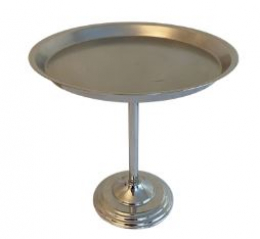 131109 - SUPORTE PRATA FERRO S/ DETALHES G 26X26CM 