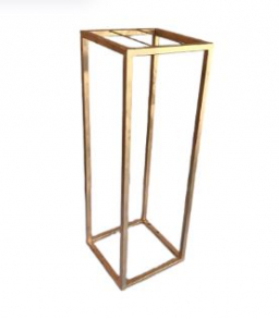 120815 - SUPORTE DOURADO PARA ARRANJO M 25X70CM  