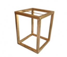 120814 - SUPORTE DOURADO PARA ARRANJO P 19X25CM  