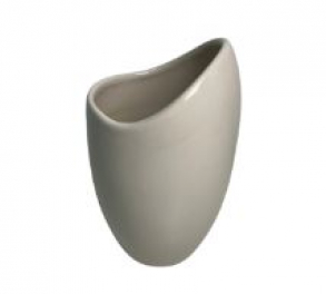 120113 - VASO FLUIDA GG EM CERAMICA OFF WHITE (Ñ UTILIZAR AGUA)15X09X26CM