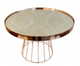 200304 - BOLEIRA ROSE ALTO RIPAS  30X20CM