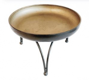 260725 - SUPORTE METAL BRONZE ENVELHECIDO 25X17CM