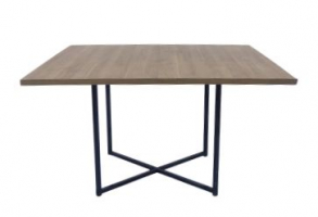 310735 - MESA INDUSTRIAL QUADRADA TAMPO MADEIRA 135X135X70CM