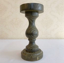 160502 - CASTIÇAL MADEIRA 09X27CM